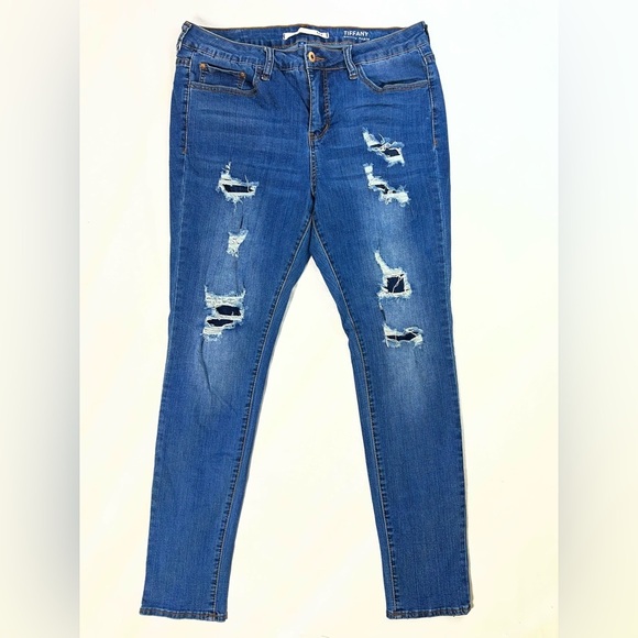 !it jeans Pants - !IT-Tiffany Skinny Distressed Ankle Stretch Denim Jeans Women's size 12 B-3